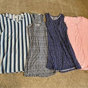 Bundle of 4 pajama dresses